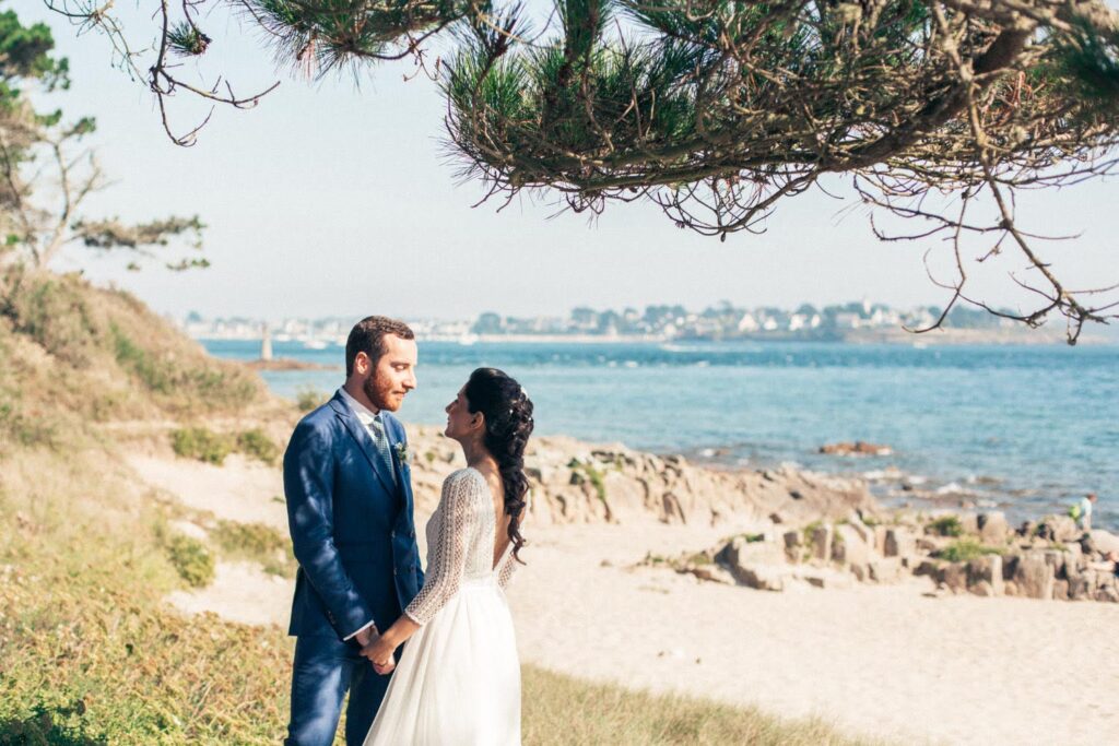 Photo de mariage franco péruvien plage finistere bretagne CharlesRD