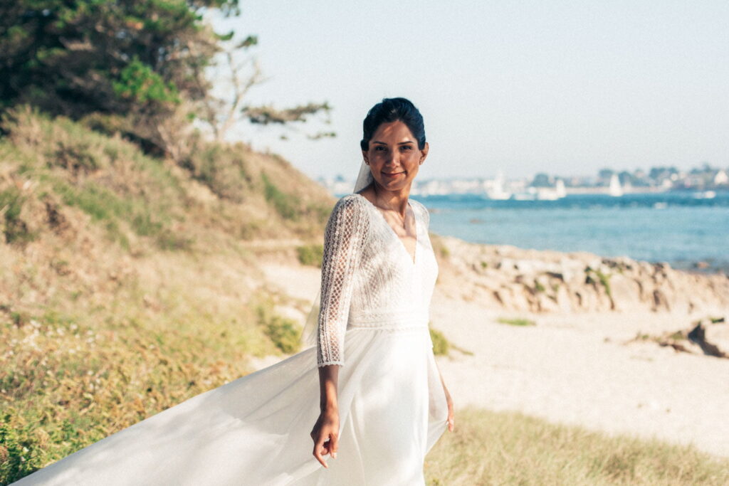 Photo de mariage franco péruvien plage finistere bretagne CharlesRD